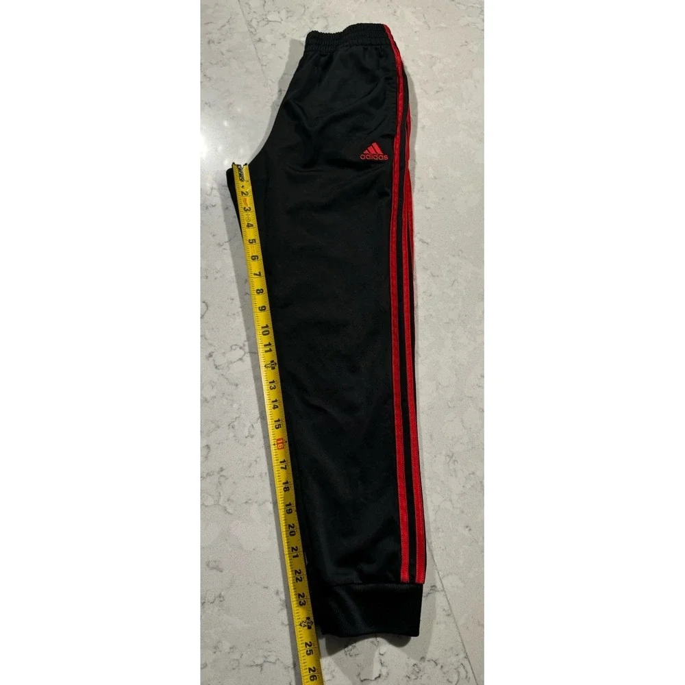 Adidas Track Pants Youth Medium Plus 10/12 Black Athletic Sportswear Athleisure